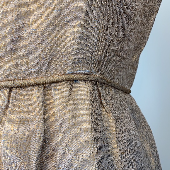 Vintage 1960s Gold Wiggle, Low Back Party Dress - Picture 7 of 7